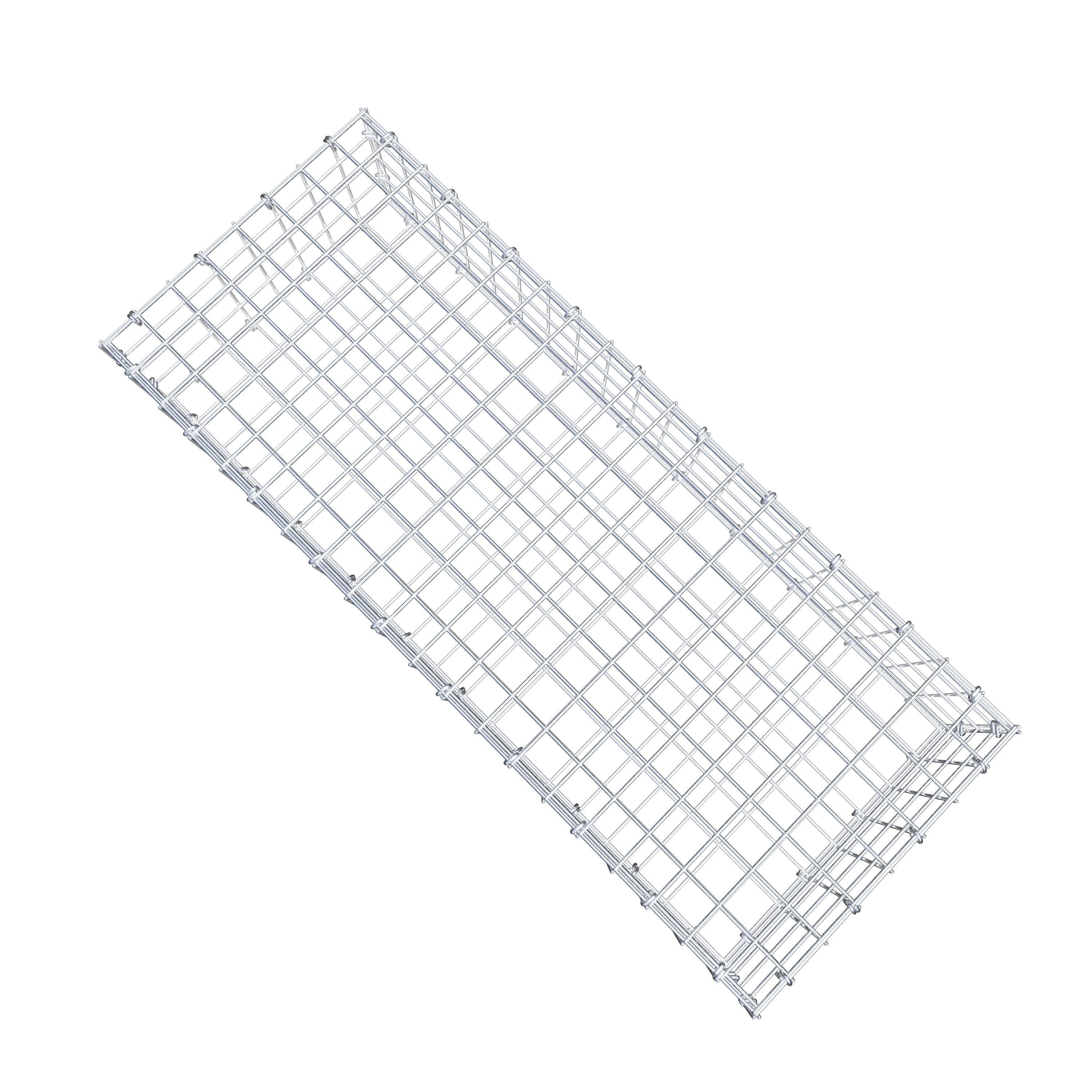 Gabion 100 cm x 20 cm x 40 cm (L x H x D), mesh size 5 cm x 5 cm, C-ring