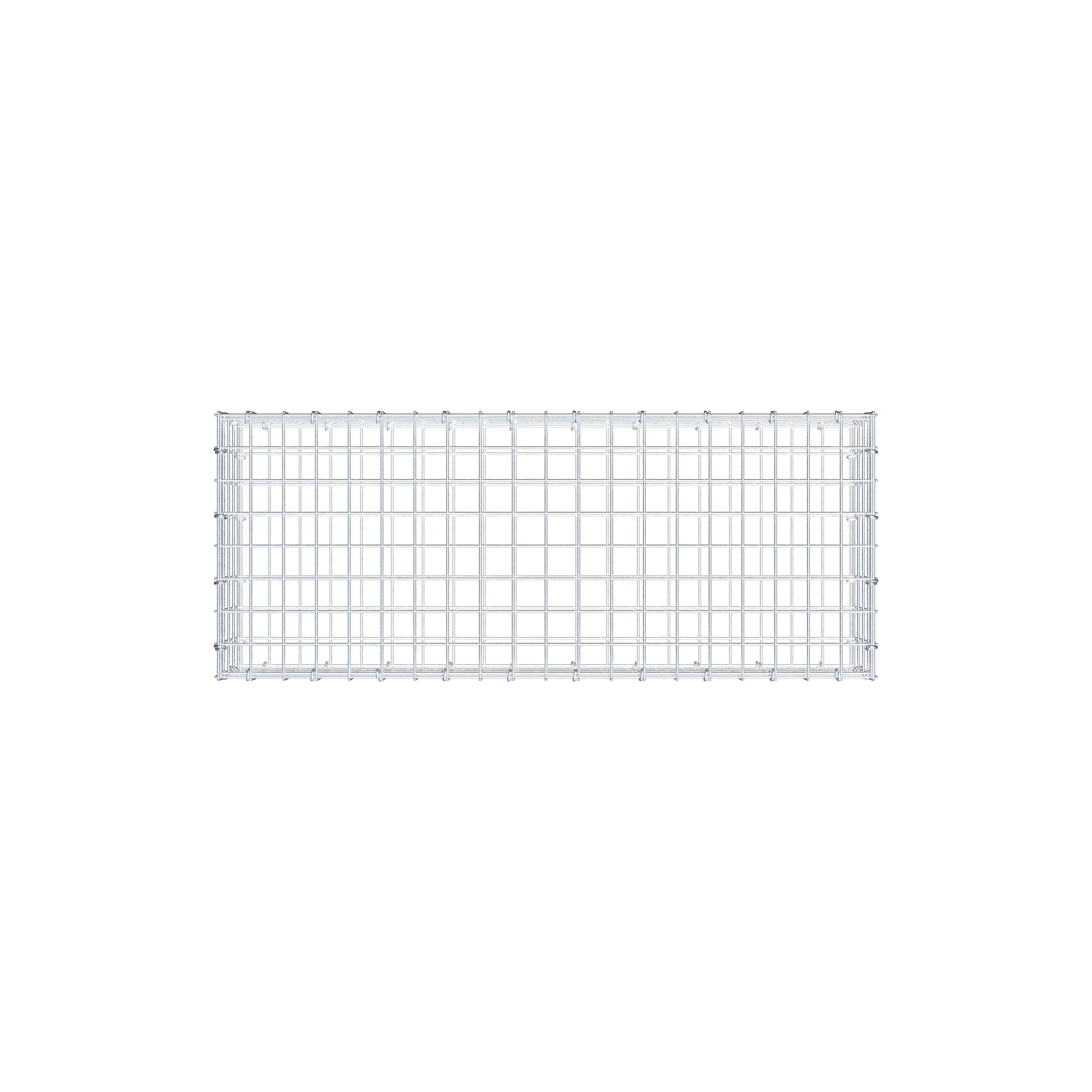 Gabion 100 cm x 20 cm x 40 cm (L x H x D), maskestørrelse 5 cm x 5 cm, C-ring