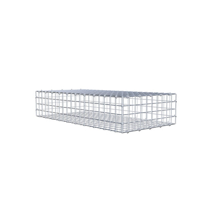 Gabion 100 cm x 20 cm x 50 cm (L x H x D), maskestørrelse 5 cm x 5 cm, C-ring