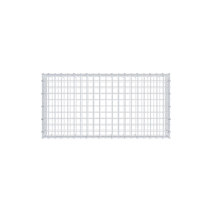 Gabion 100 cm x 20 cm x 50 cm (L x H x D), maskestørrelse 5 cm x 5 cm, C-ring
