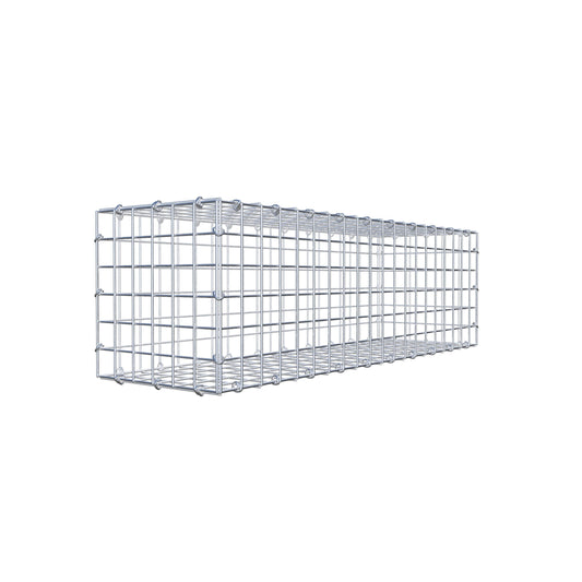 Gavión 100 cm x 30 cm x 30 cm (L x A x P), malla 5 cm x 5 cm, anillo en C