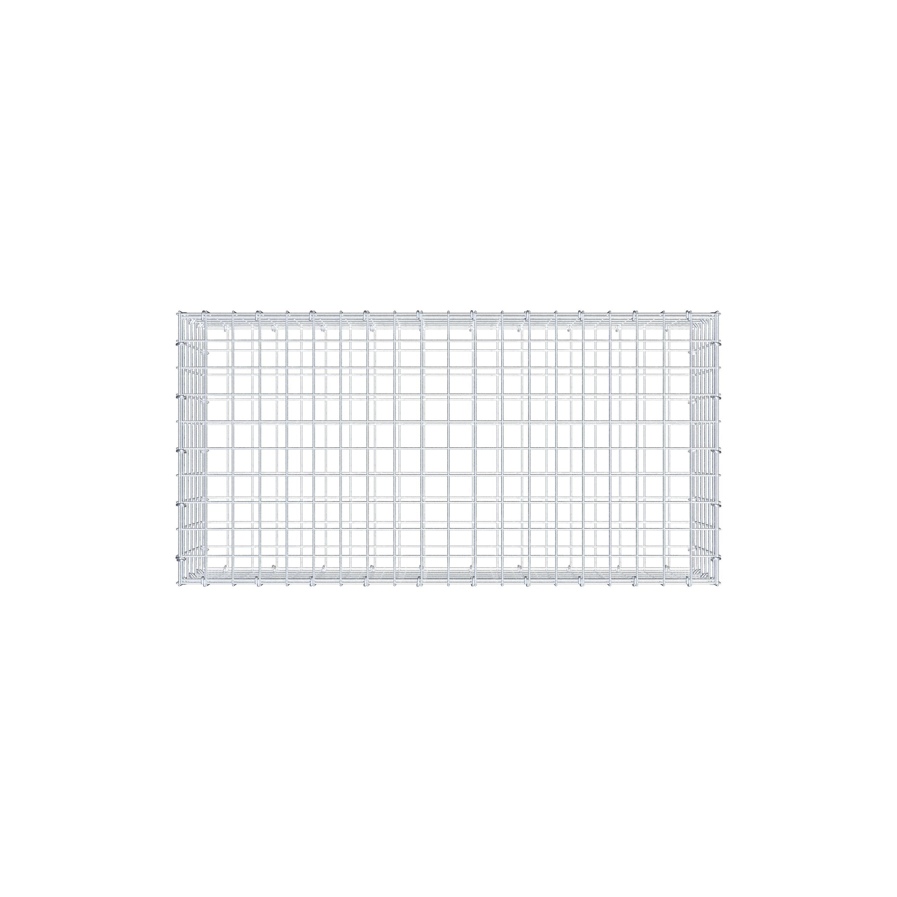 Gabion 100 cm x 30 cm x 50 cm (L x H x D), mesh size 5 cm x 5 cm, C-ring