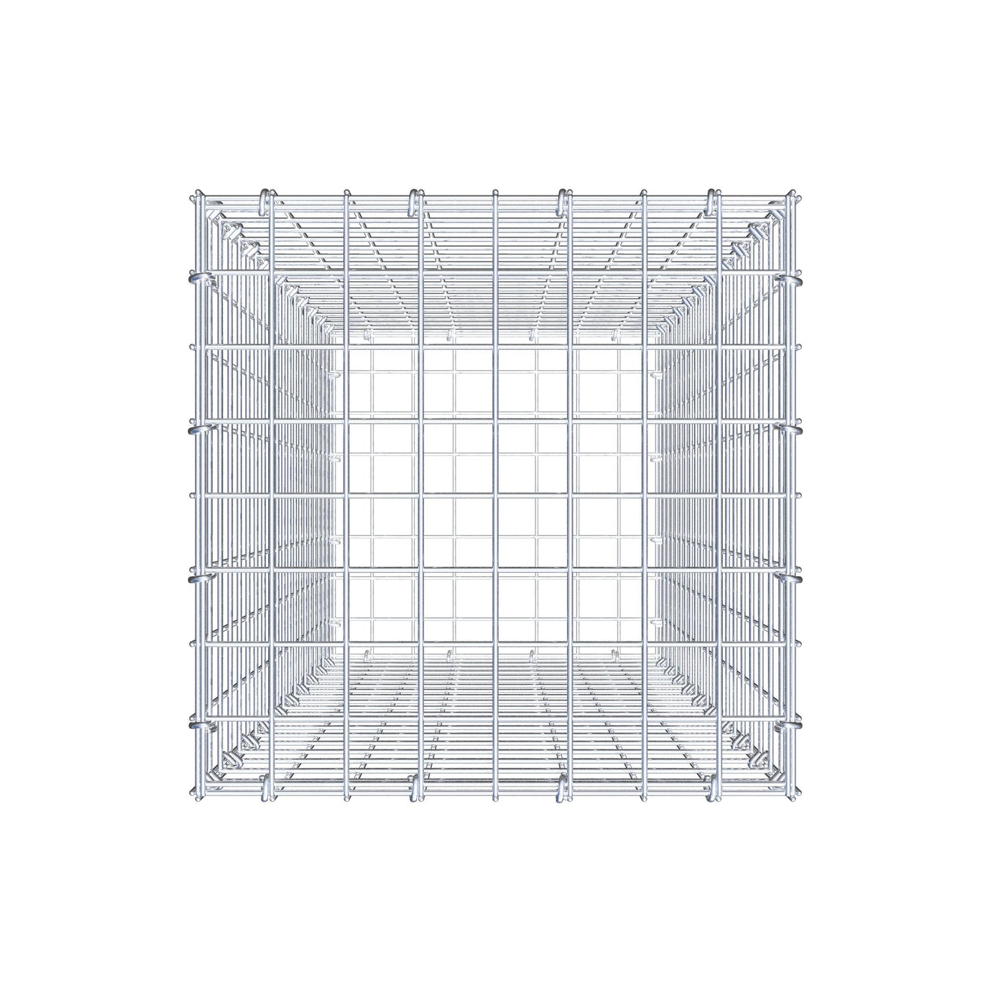 Gabião 100 cm x 40 cm x 40 cm (C x A x P), malhagem 5 cm x 5 cm, anel C