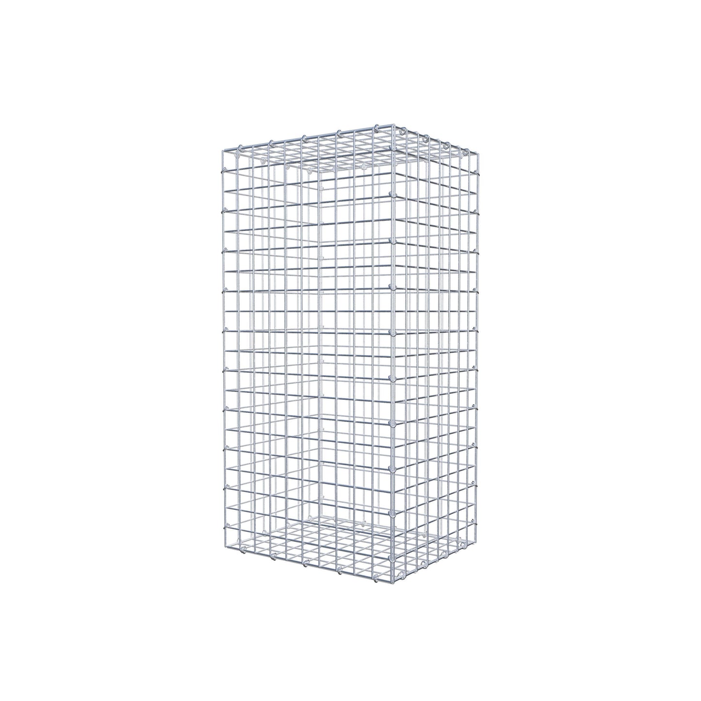 Gabion 100 cm x 40 cm x 50 cm (L x H x D), maskstorlek 5 cm x 5 cm, C-ring