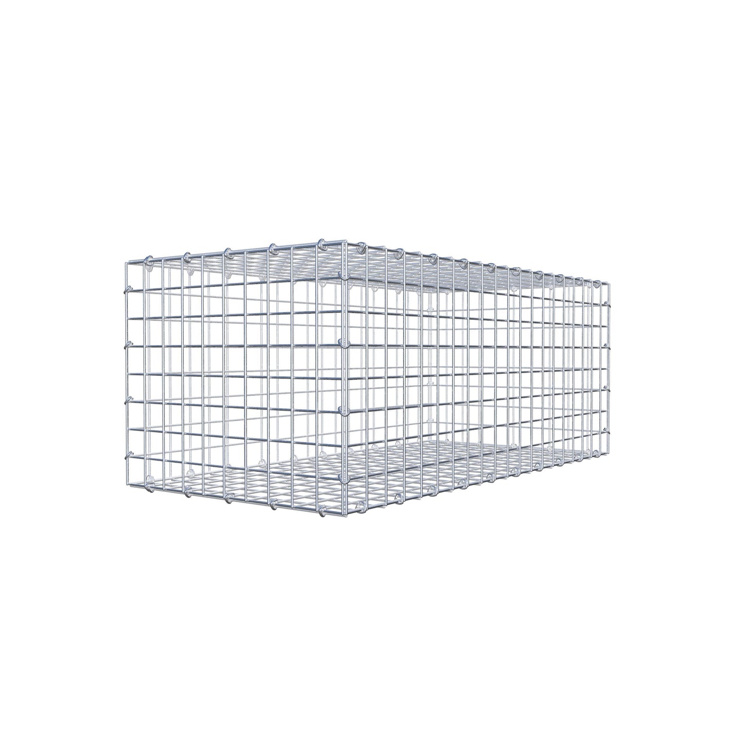 Gabion 100 cm x 40 cm x 50 cm (L x H x D), maskstorlek 5 cm x 5 cm, C-ring