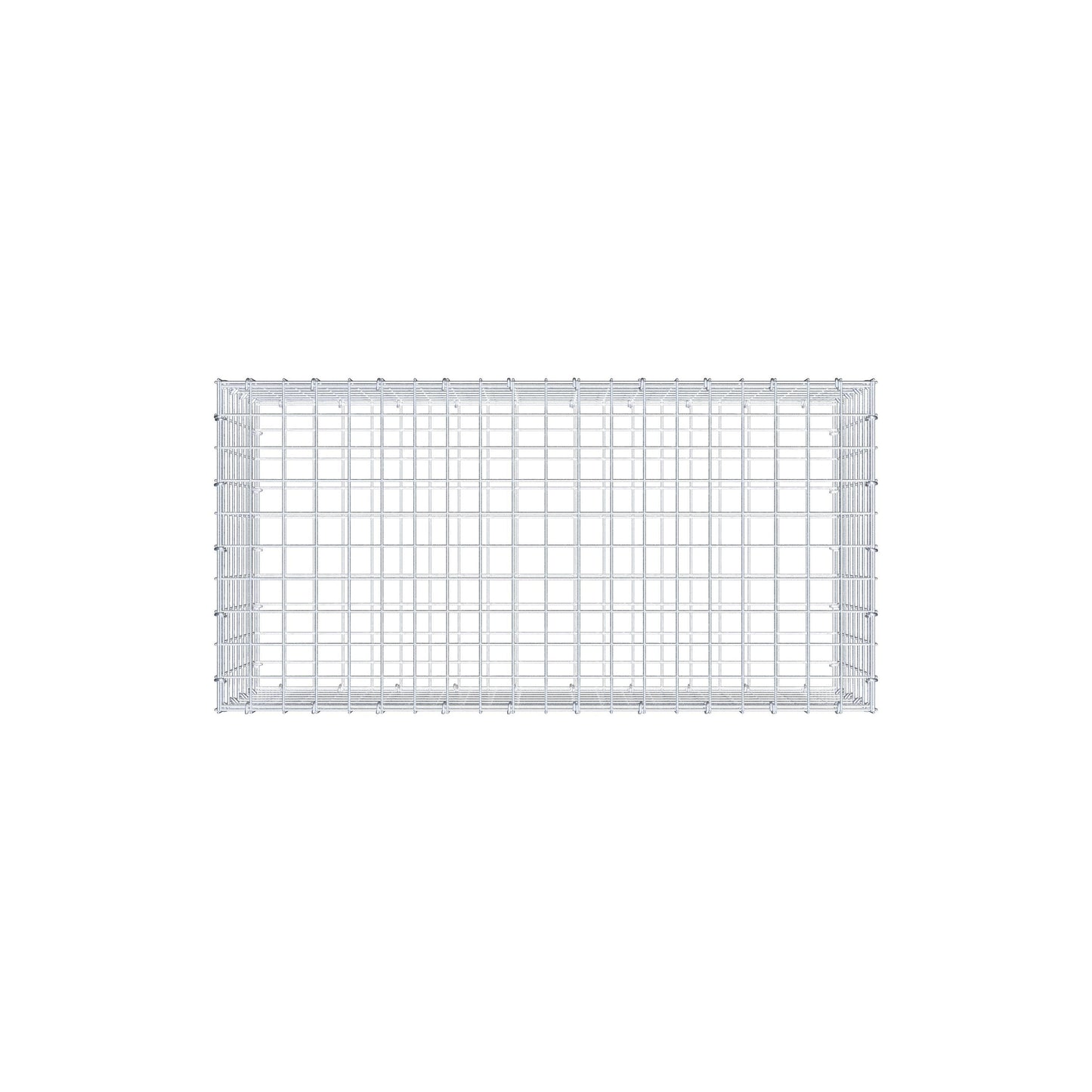 Gabion 100 cm x 40 cm x 50 cm (L x H x D), maskstorlek 5 cm x 5 cm, C-ring