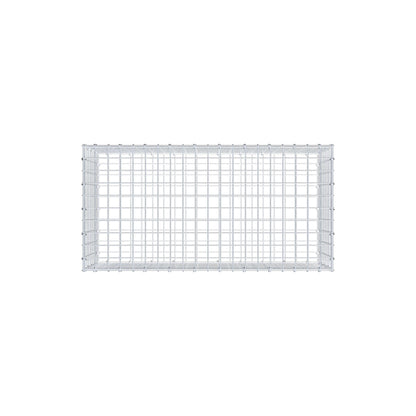 Gabion 100 cm x 40 cm x 50 cm (L x H x D), maskstorlek 5 cm x 5 cm, C-ring