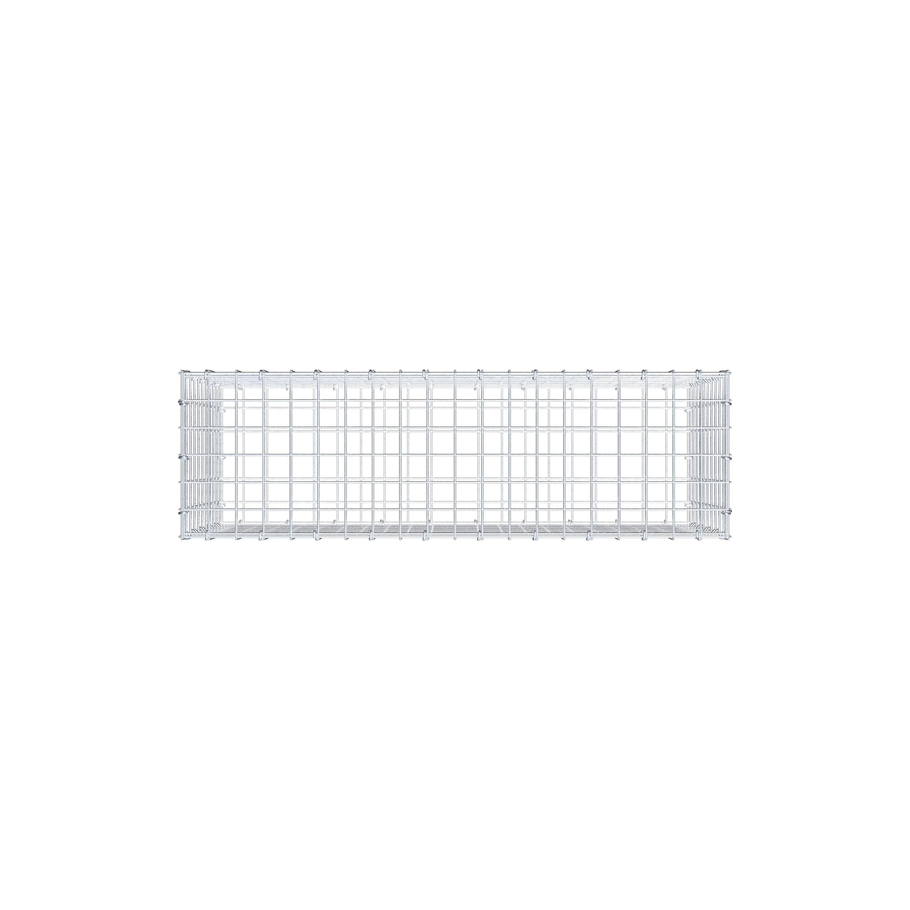 Gabion 100 cm x 50 cm x 30 cm (L x H x D), maskestørrelse 5 cm x 5 cm, C-ring