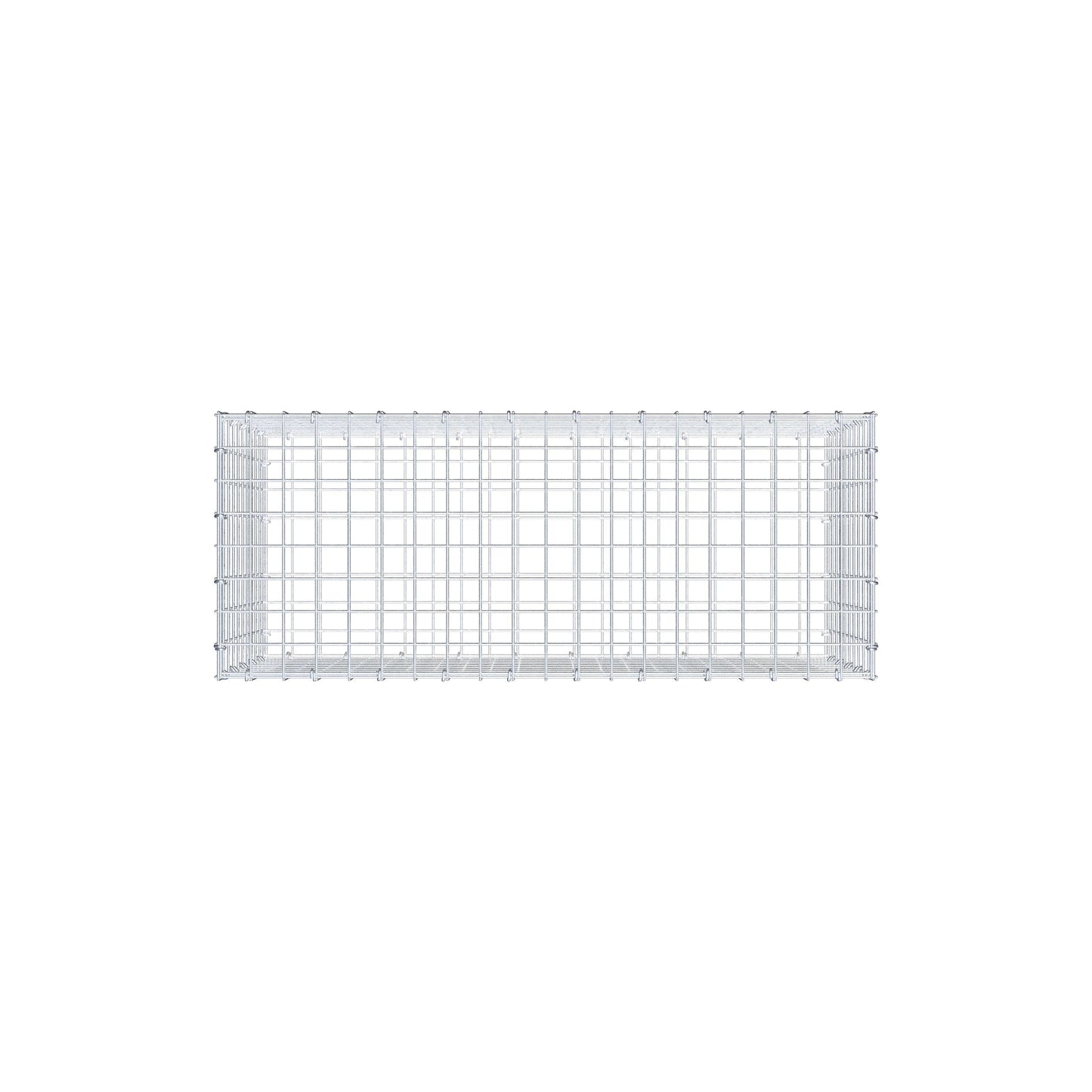 Gabione 100 cm x 50 cm x 40 cm (L x H x T), Maschenweite 5 cm x 5 cm, C-Ring