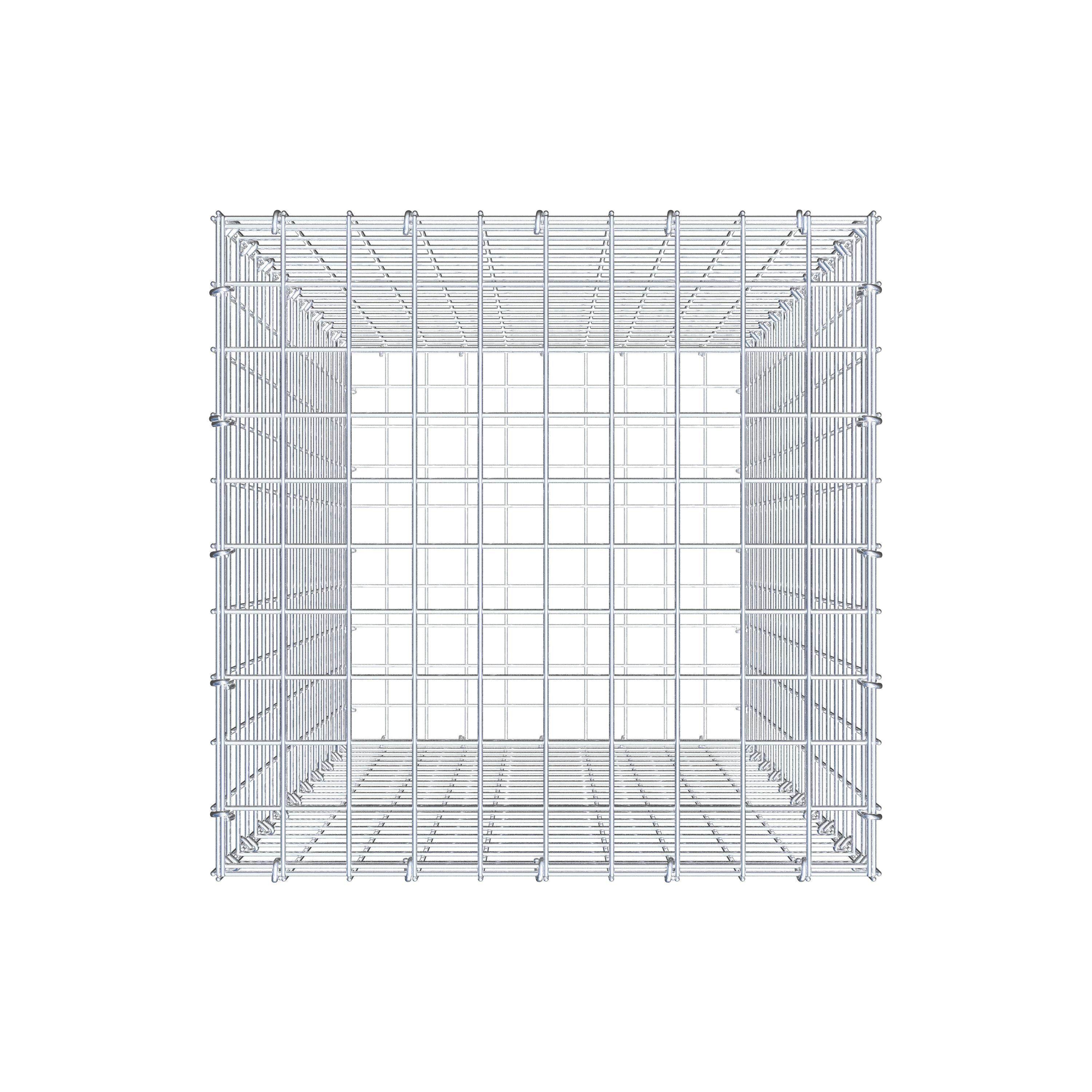 Gabion 100 cm x 50 cm x 50 cm (L x H x D), mesh size 5 cm x 5 cm, C-ring