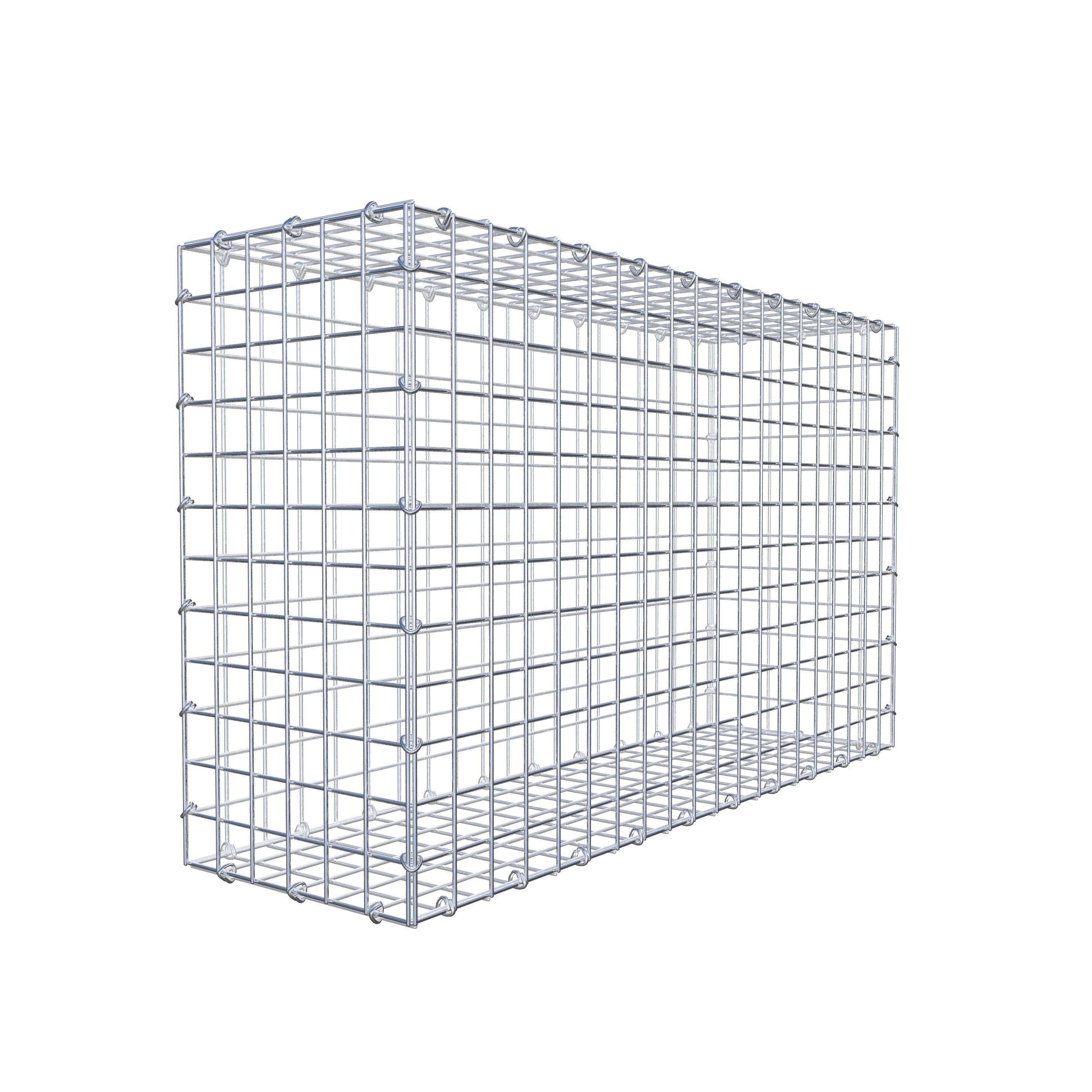 Gabion 100 cm x 60 cm x 30 cm (L x H x D), maskstorlek 5 cm x 5 cm, C-ring