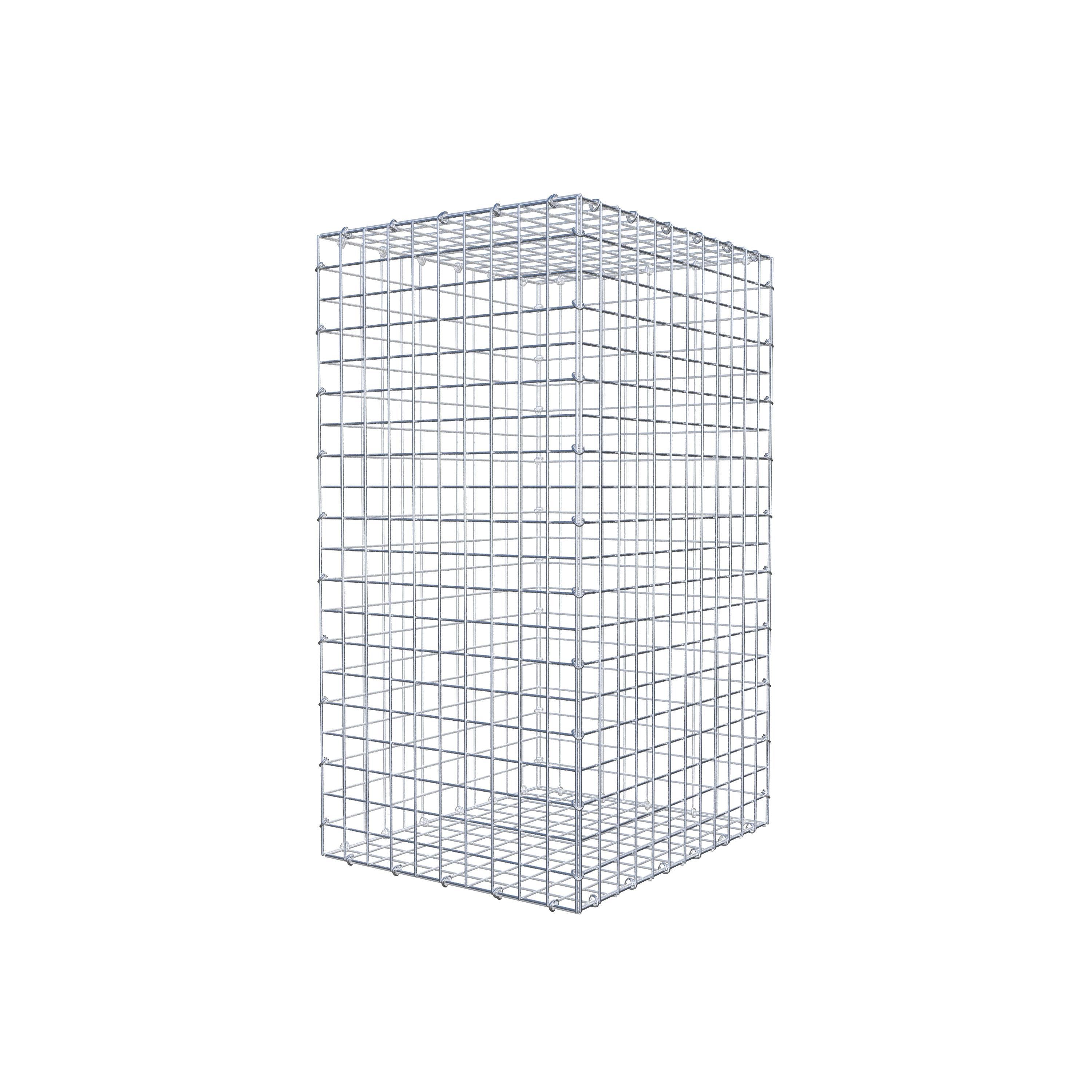 Gabion 100 cm x 60 cm x 50 cm (L x H x D), mesh size 5 cm x 5 cm, C-ring