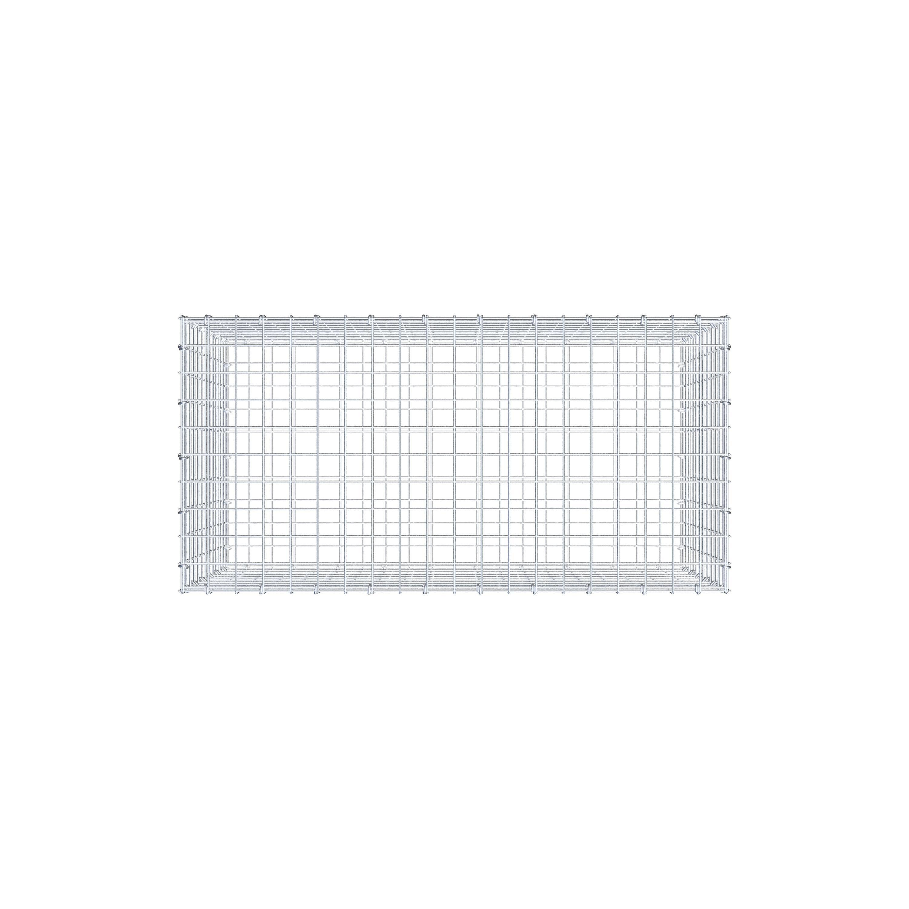 Gabion 100 cm x 60 cm x 50 cm (L x H x D), maskestørrelse 5 cm x 5 cm, C-ring