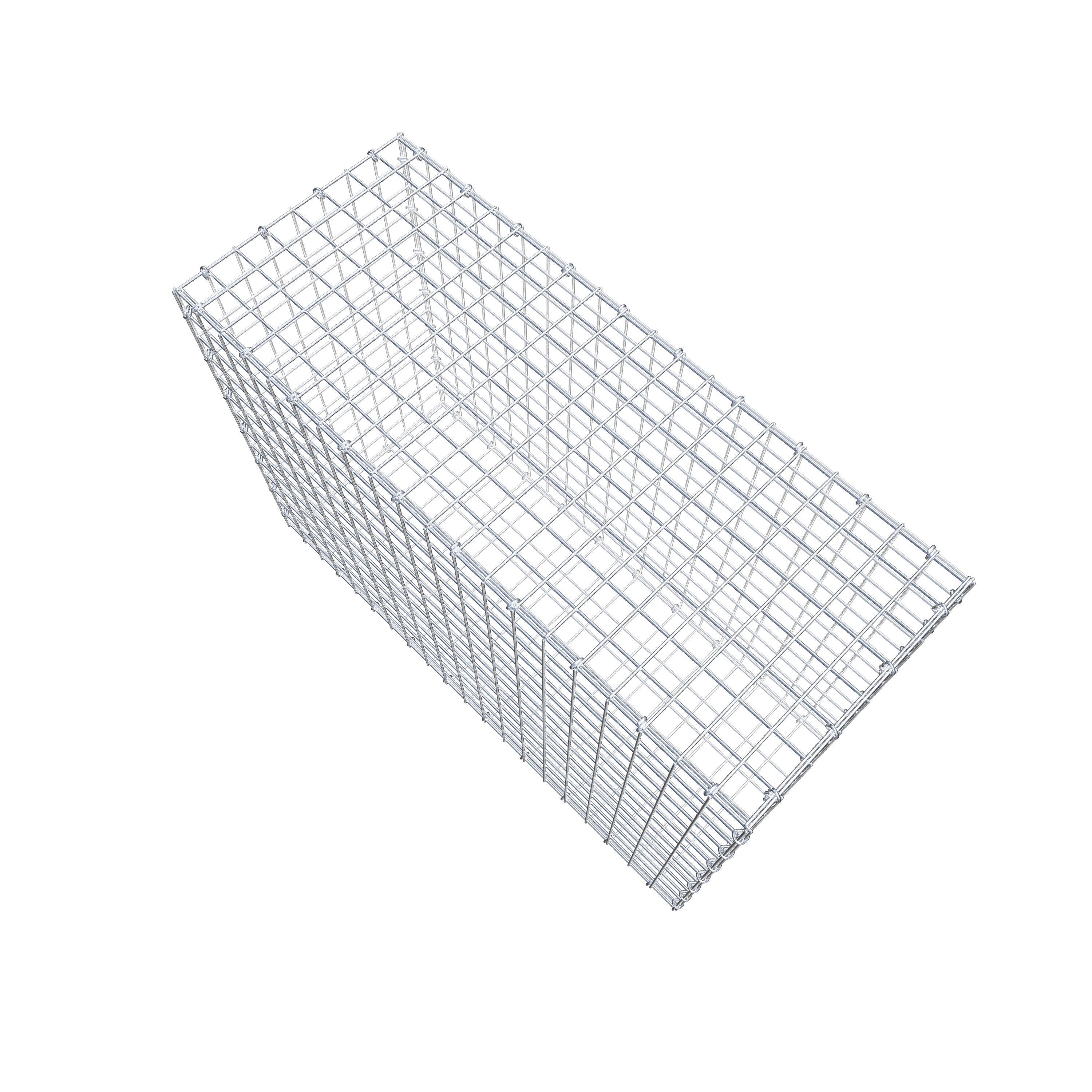 Gabion 100 cm x 70 cm x 40 cm (L x H x D), mesh size 5 cm x 5 cm, C-ring