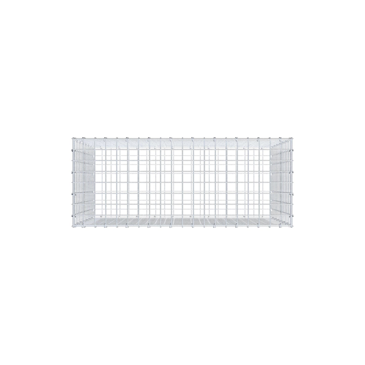 Gabione 100 cm x 70 cm x 40 cm (L x H x T), Maschenweite 5 cm x 5 cm, C-Ring