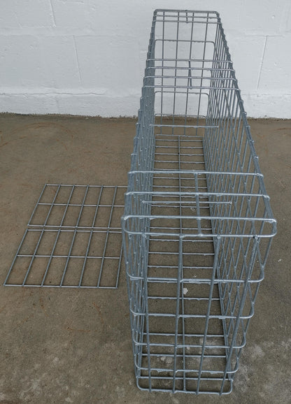 Gabion galvanisé à chaud 102 cm x 52 cm x 22 cm, mailles 5 cm x 10 cm, entièrement soudé