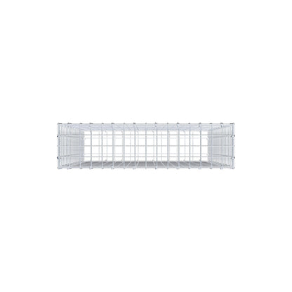 Gabione 100 cm x 80 cm x 20 cm (L x H x T), Maschenweite 5 cm x 5 cm, C-Ring