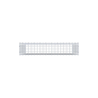 Gabione 100 cm x 80 cm x 20 cm (L x H x T), Maschenweite 5 cm x 5 cm, C-Ring