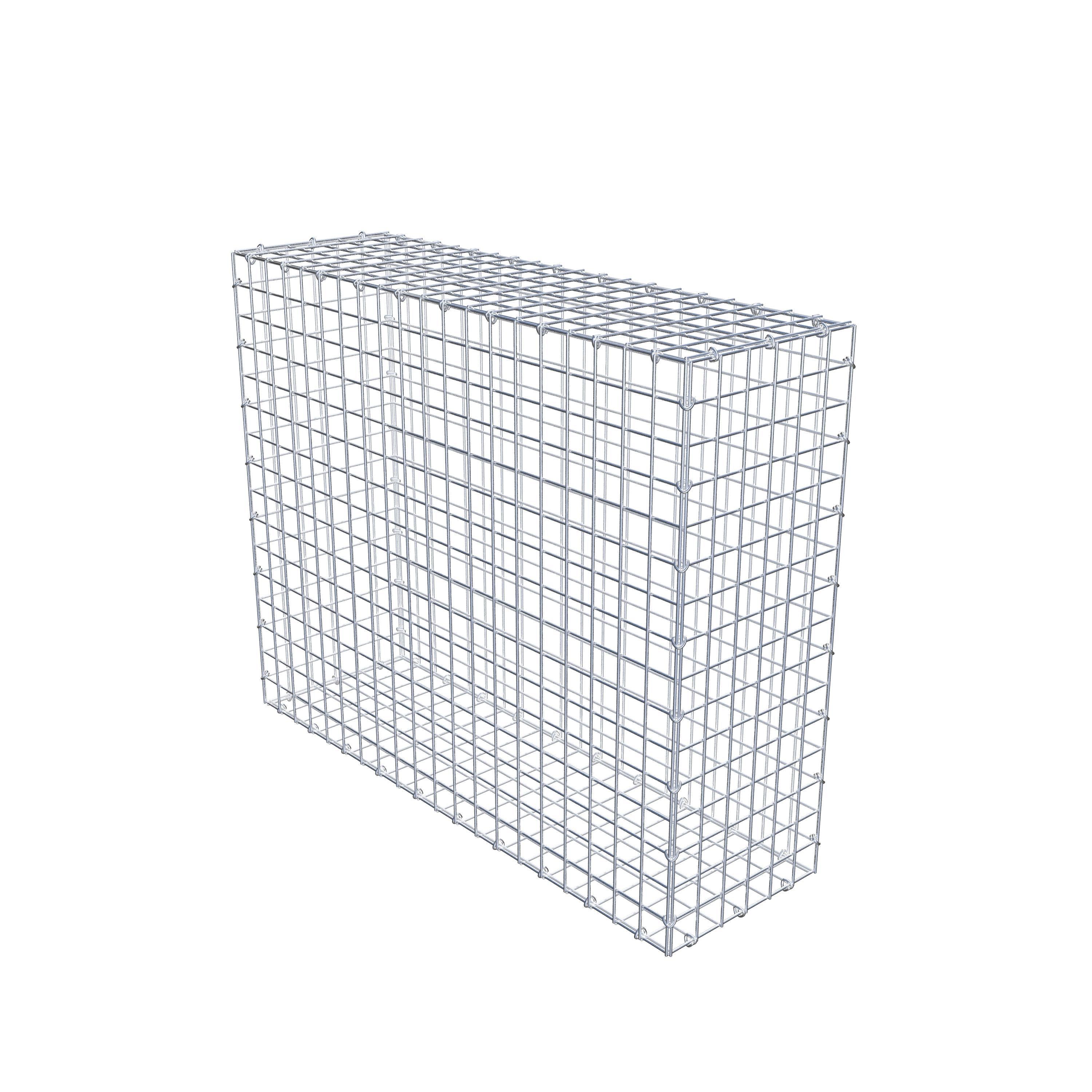 Gabion 100 cm x 80 cm x 30 cm (L x H x D), mesh size 5 cm x 5 cm, C-ring