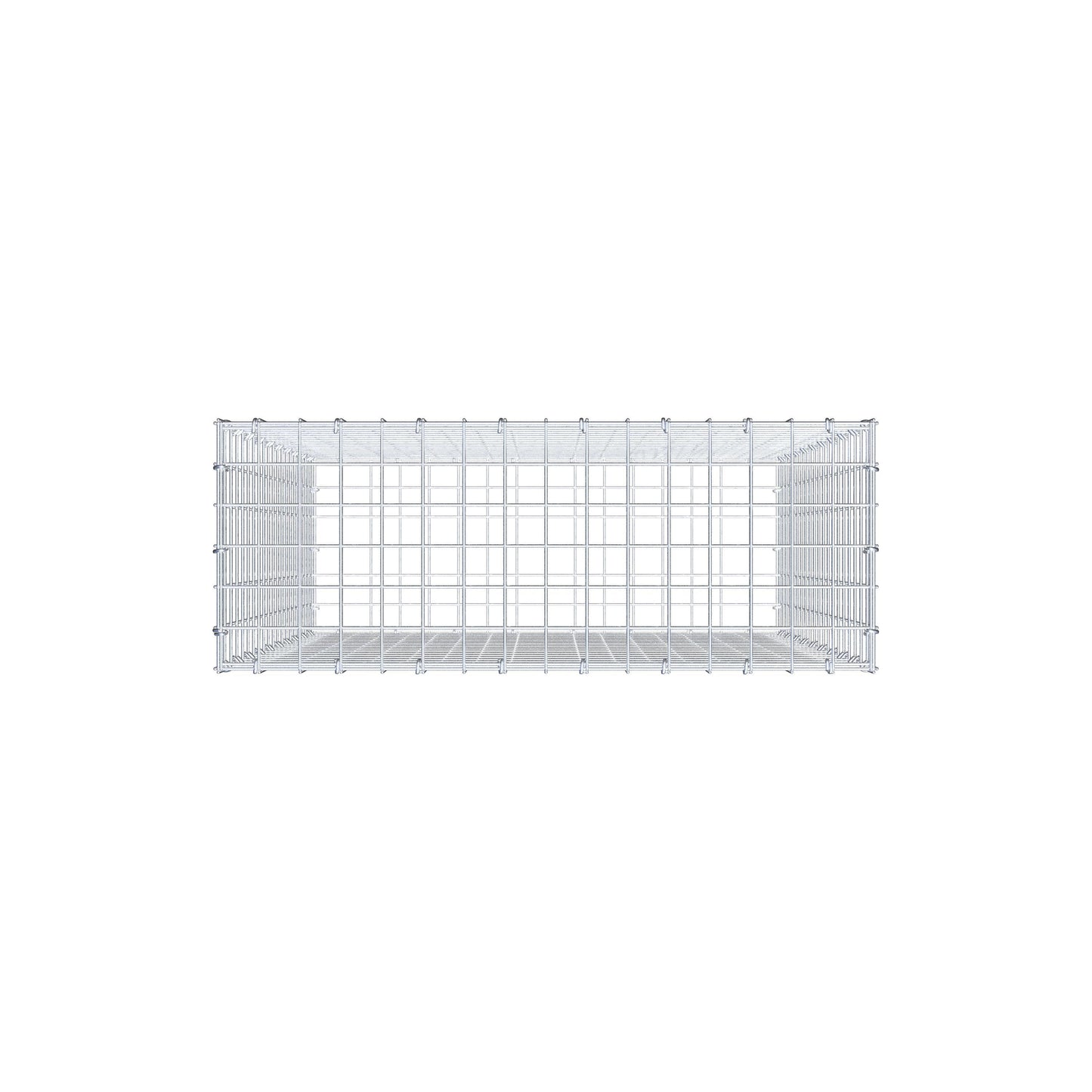 Gabione 100 cm x 80 cm x 30 cm (L x H x T), Maschenweite 5 cm x 5 cm, C-Ring