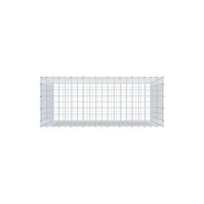 Gabbione 100 cm x 80 cm x 40 cm (L x H x P), maglia 5 cm x 5 cm, anello a C