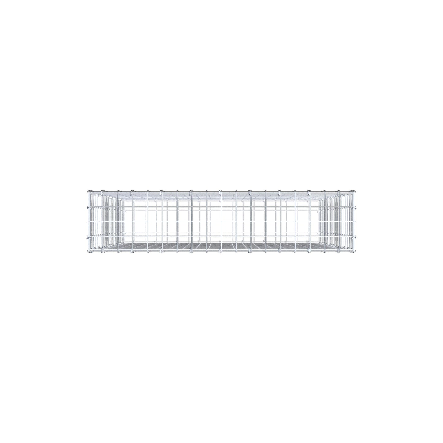Gabion 100 cm x 90 cm x 20 cm (L x H x D), mesh size 5 cm x 5 cm, C-ring