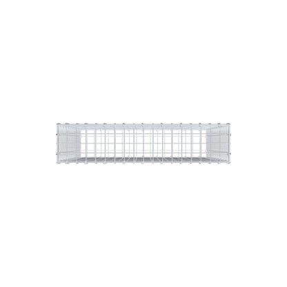 Gabion 100 cm x 90 cm x 20 cm (L x H x D), mesh size 5 cm x 5 cm, C-ring