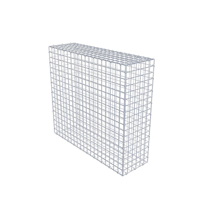 Gabion 100 cm x 90 cm x 30 cm (L x H x D), maskestørrelse 5 cm x 5 cm, C-ring