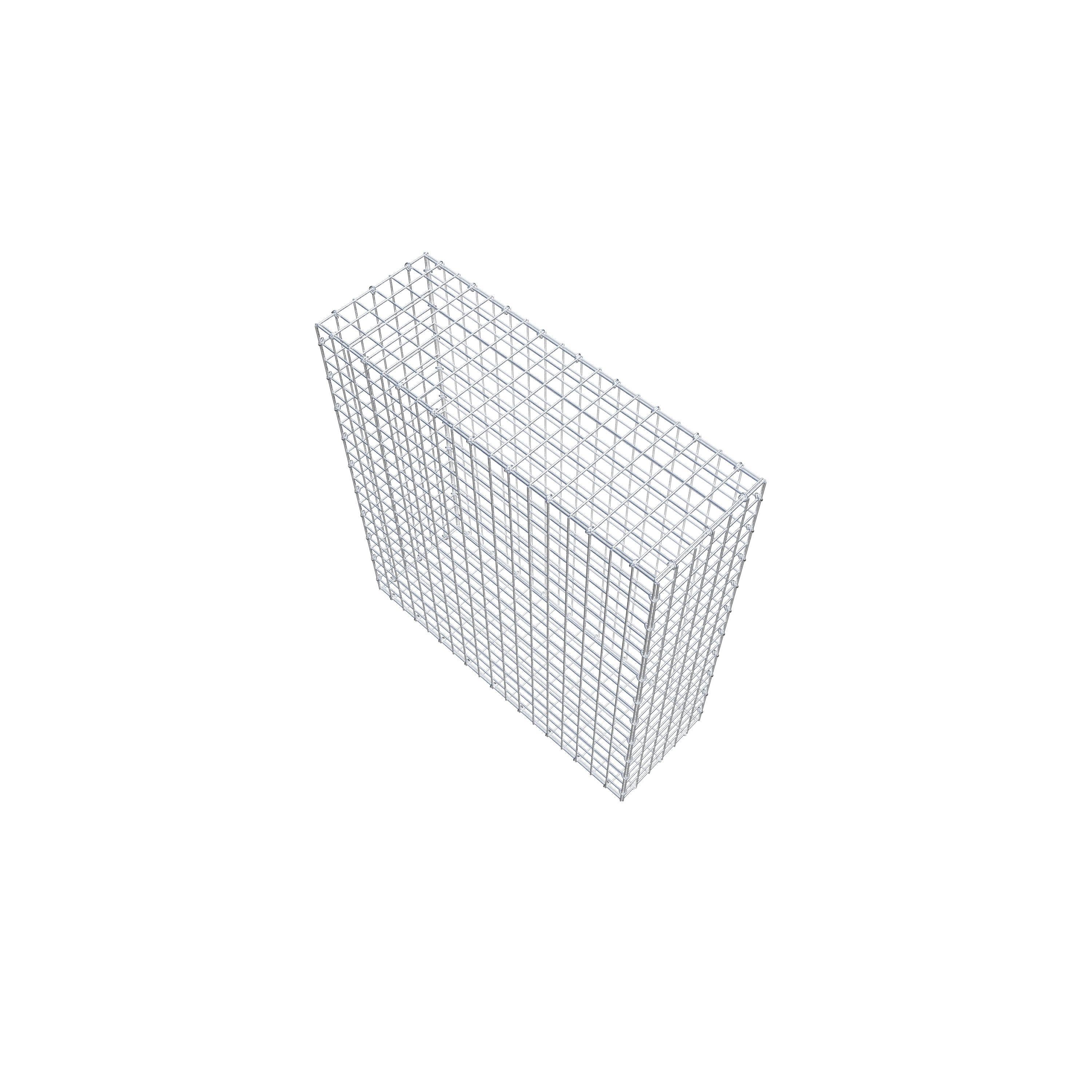 Gabion 100 cm x 90 cm x 30 cm (L x H x D), mesh size 5 cm x 5 cm, C-ring