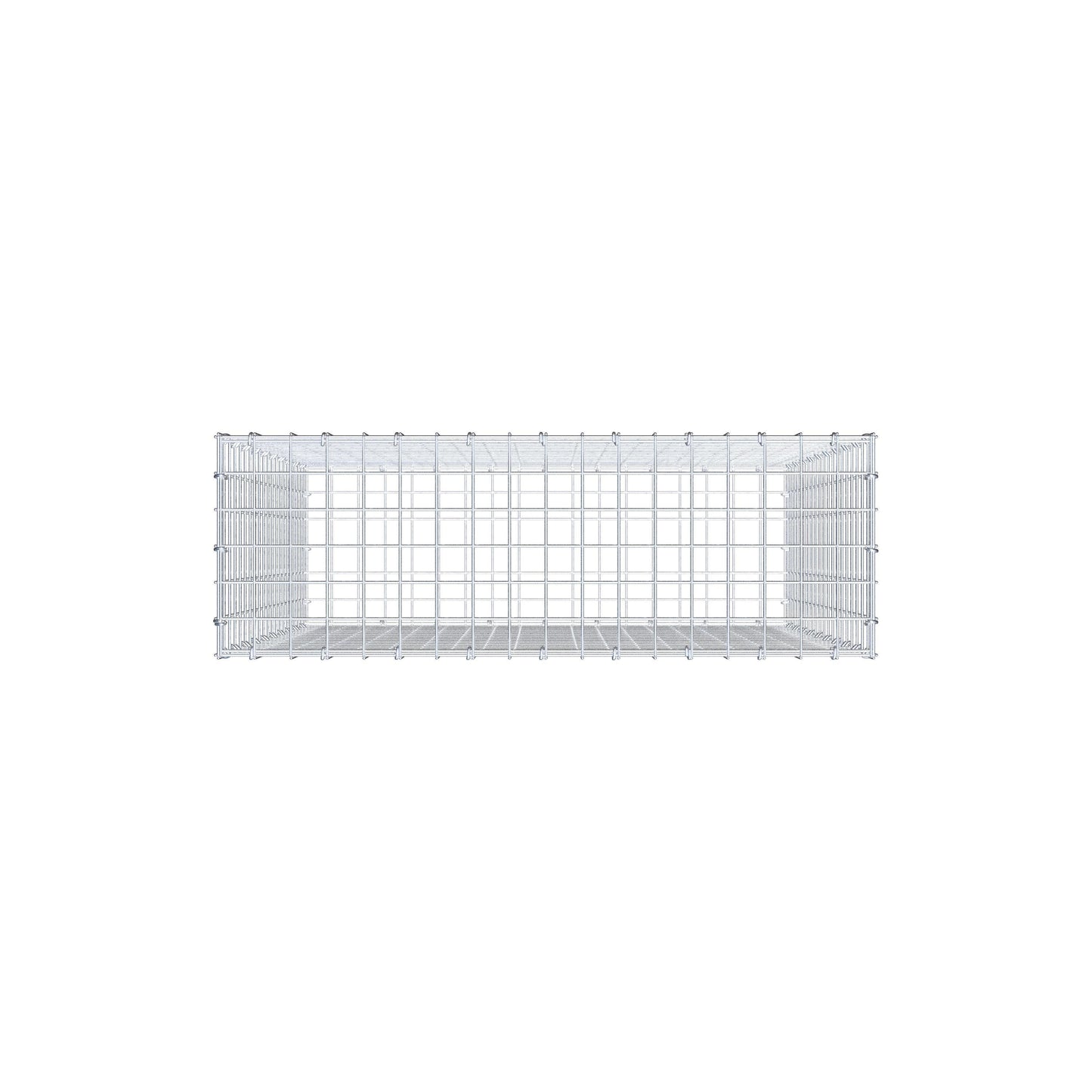 Gabion 100 cm x 90 cm x 30 cm (L x H x D), maskestørrelse 5 cm x 5 cm, C-ring