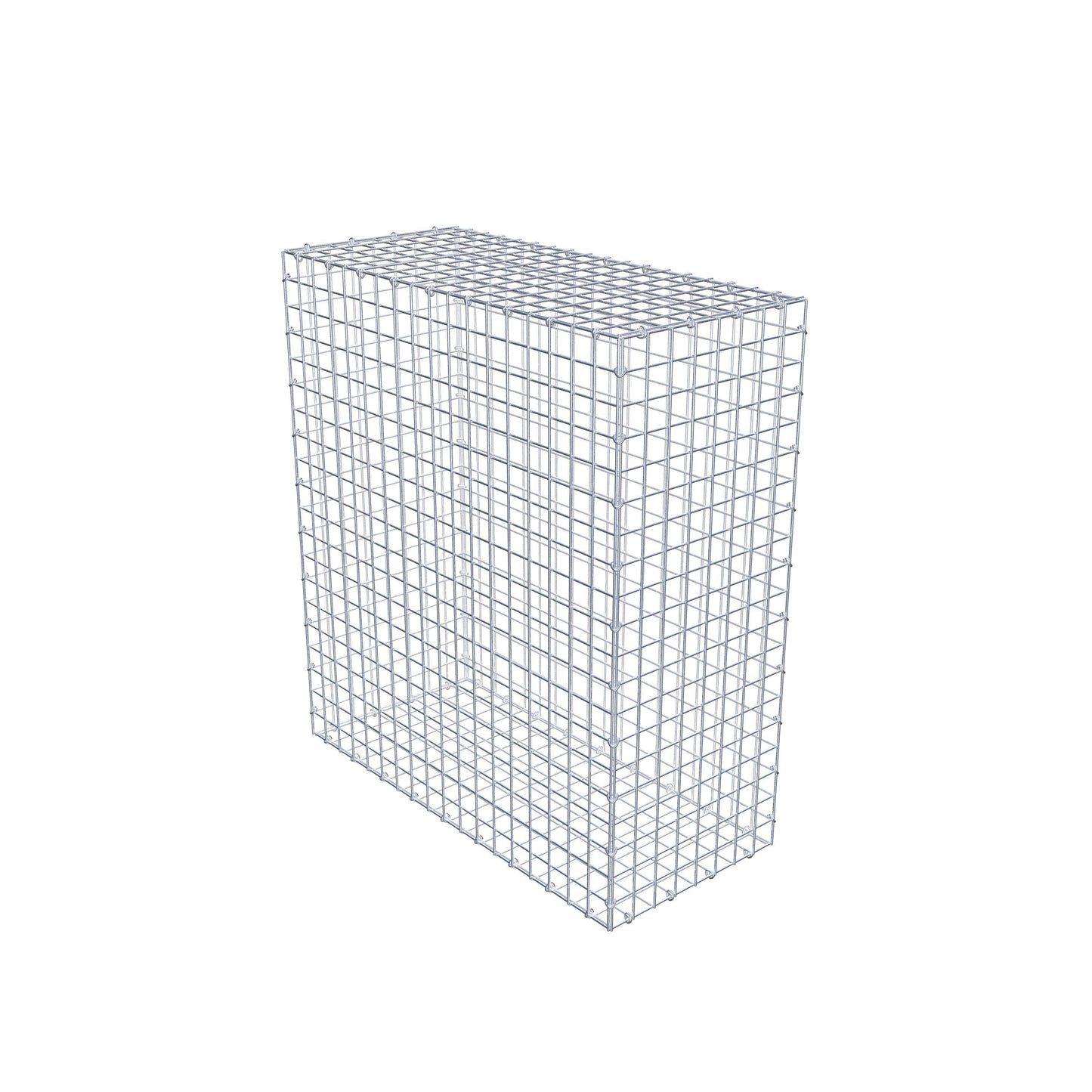 Gabião 100 cm x 90 cm x 40 cm (C x A x P), malhagem 5 cm x 5 cm, anel C