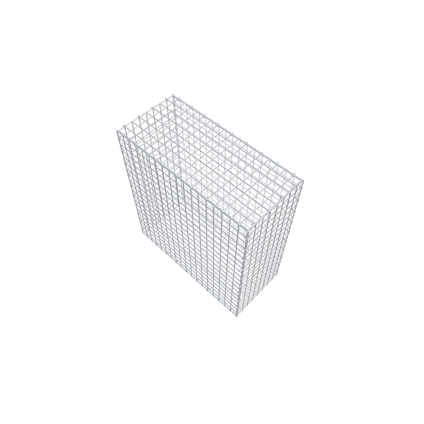 Gabião 100 cm x 90 cm x 40 cm (C x A x P), malhagem 5 cm x 5 cm, anel C
