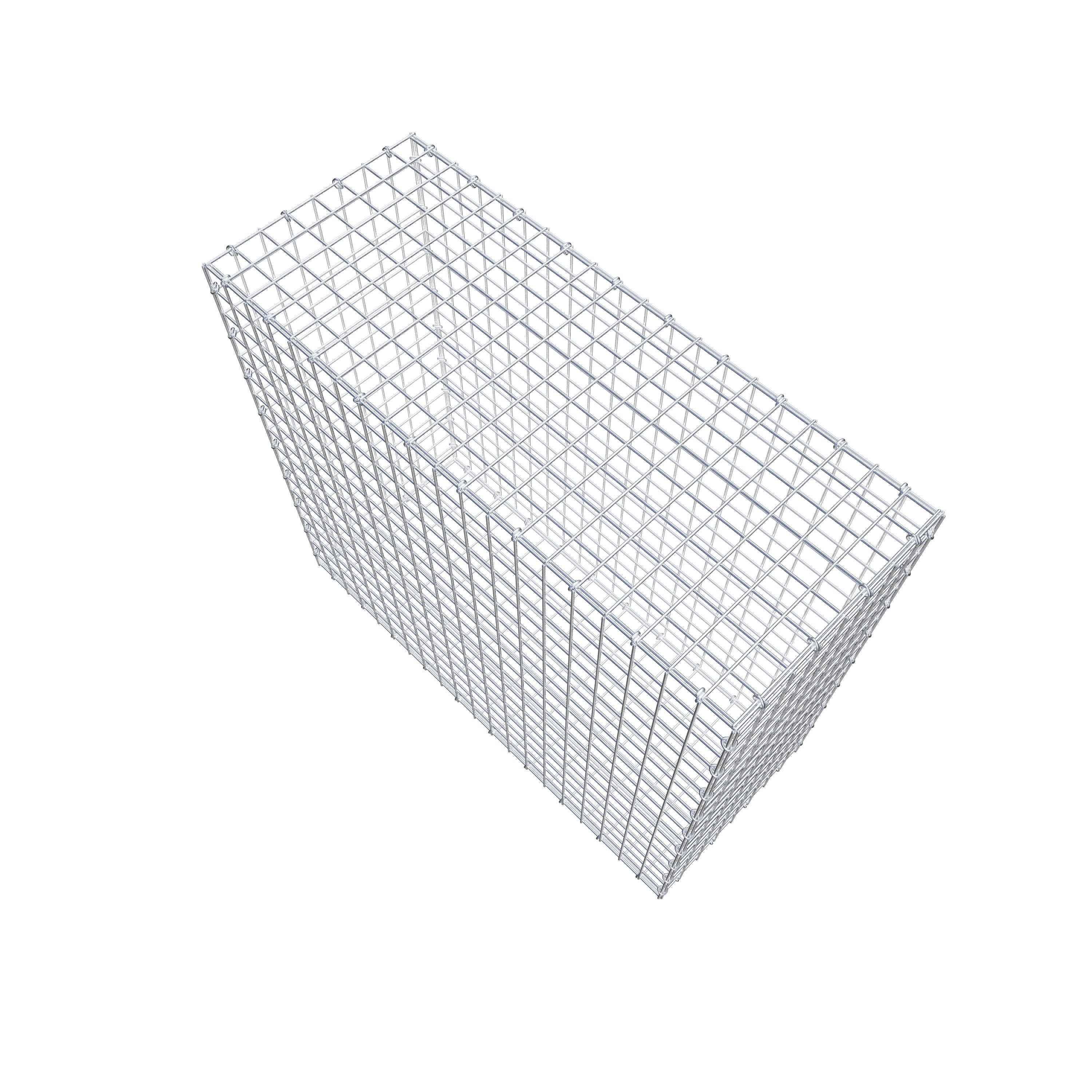 Gabion 100 cm x 90 cm x 40 cm (L x H x D), mesh size 5 cm x 5 cm, C-ring