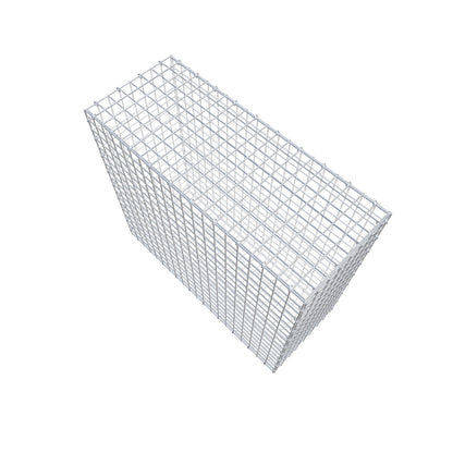 Gabião 100 cm x 90 cm x 40 cm (C x A x P), malhagem 5 cm x 5 cm, anel C