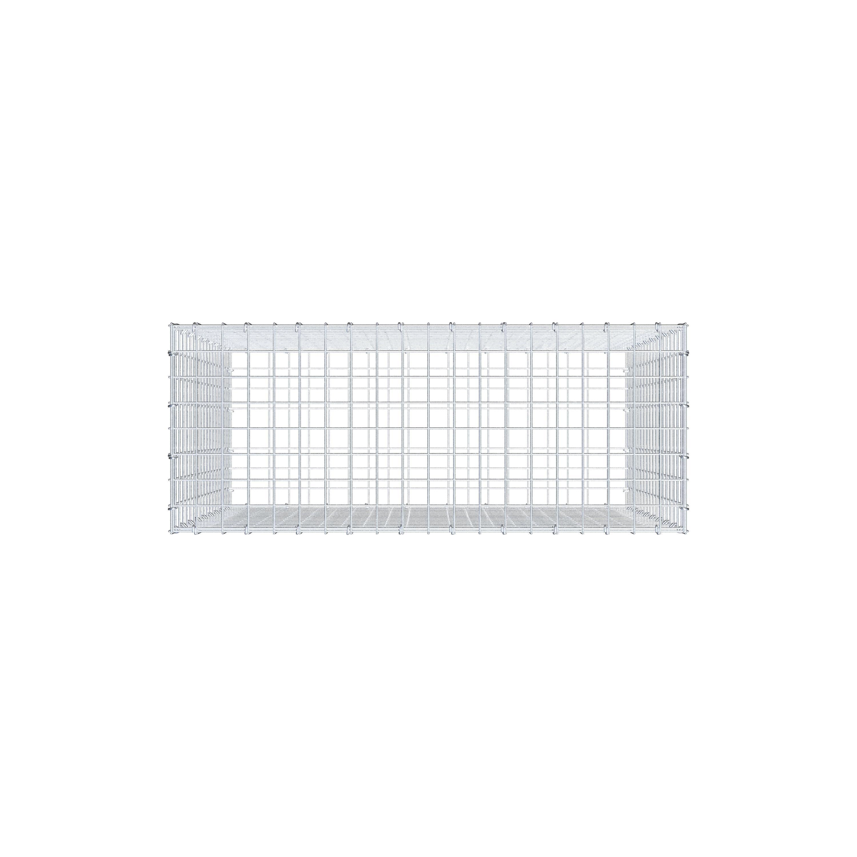 Gabion 100 cm x 90 cm x 40 cm (L x H x D), mesh size 5 cm x 5 cm, C-ring