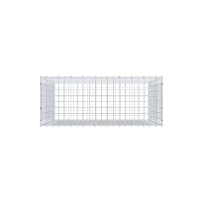 Gabião 100 cm x 90 cm x 40 cm (C x A x P), malhagem 5 cm x 5 cm, anel C
