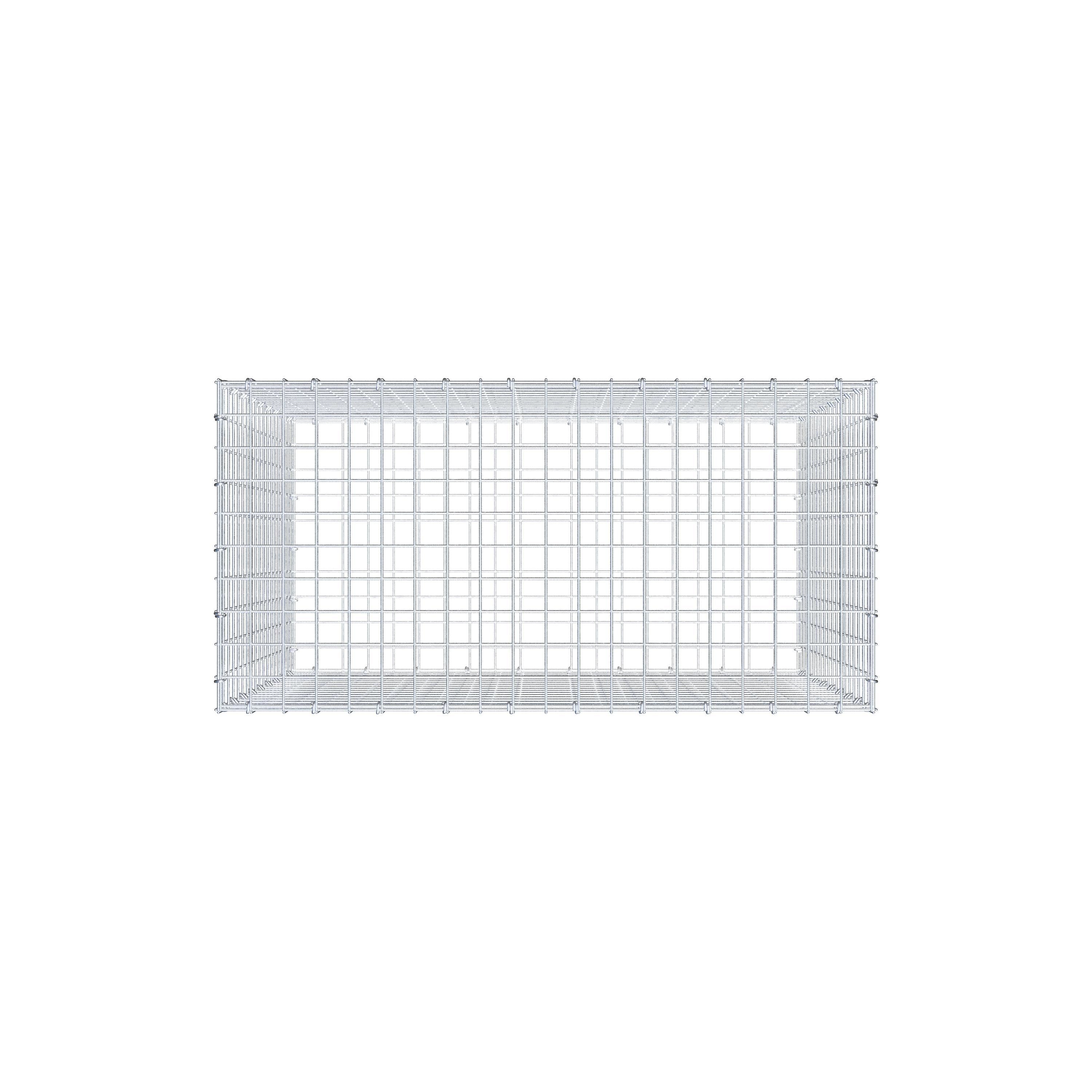 Gabion 100 cm x 90 cm x 50 cm (L x H x D), mesh size 5 cm x 5 cm, C-ring