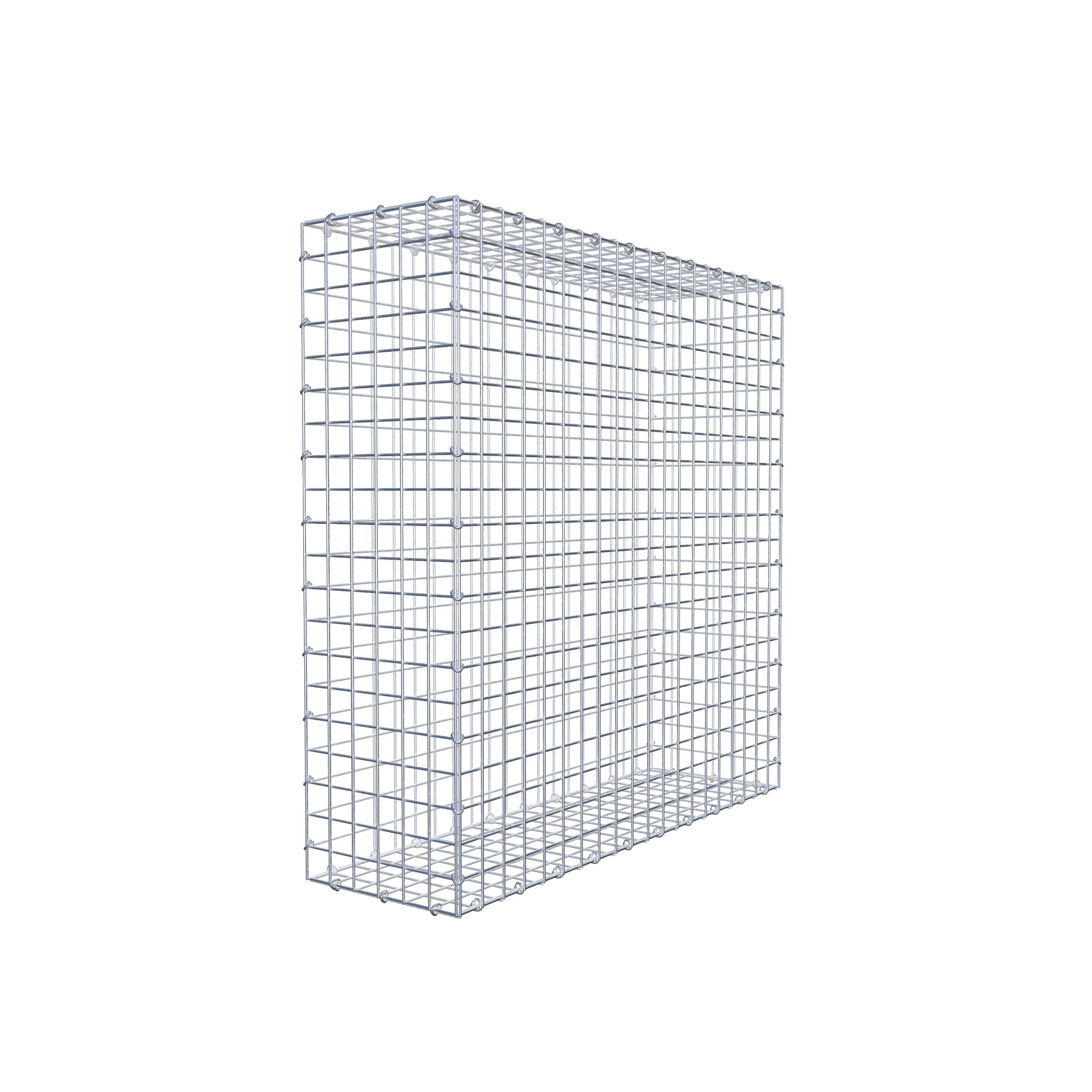 Gabion 100 cm x 100 cm x 30 cm (L x H x D), mesh size 5 cm x 5 cm, C-ring