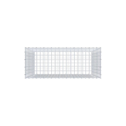 Gabion 100 cm x 100 cm x 40 cm (L x H x P), mailles 5 cm x 5 cm, anneau en C