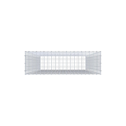 Schanskorf 200 cm x 100 cm x 30 cm (L x H x D), maaswijdte 5 cm x 5 cm, C-ring