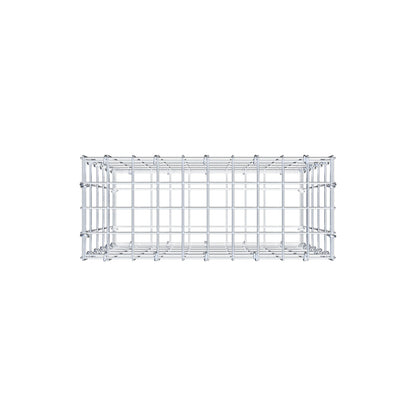 Gabion 50 cm x 50 cm x 20 cm (L x H x D), maskstorlek 5 cm x 10 cm, C-ring