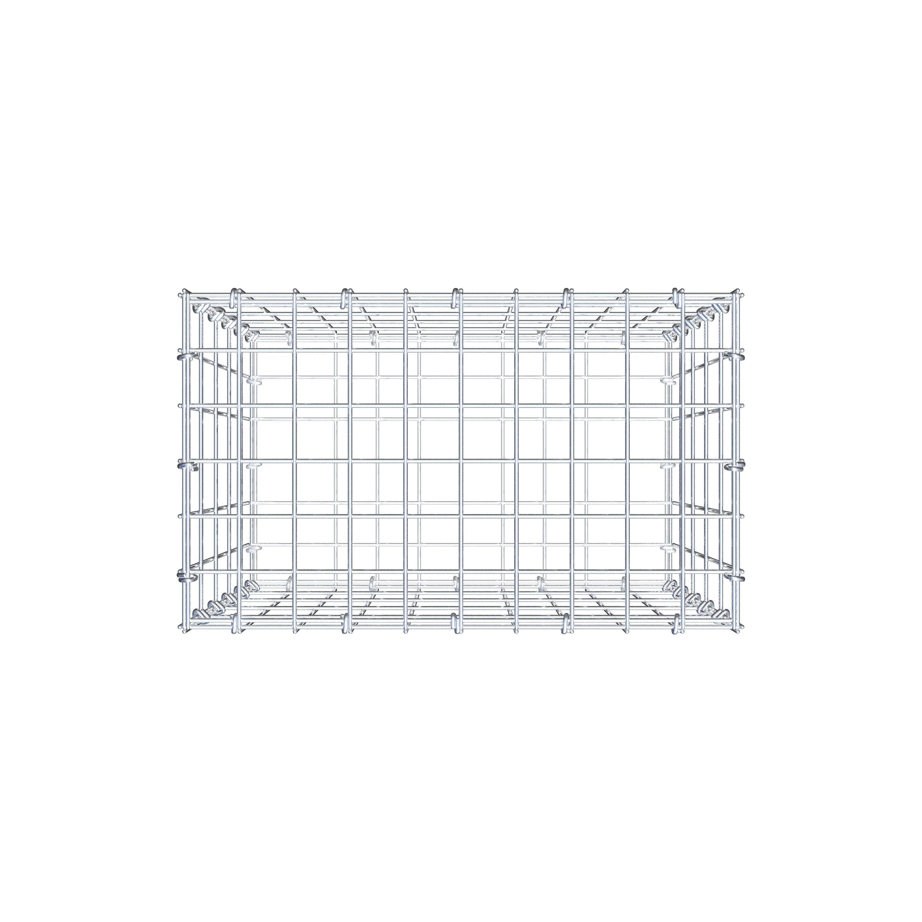 Gabion 50 cm x 50 cm x 30 cm (L x H x D), mesh size 5 cm x 10 cm, C-ring