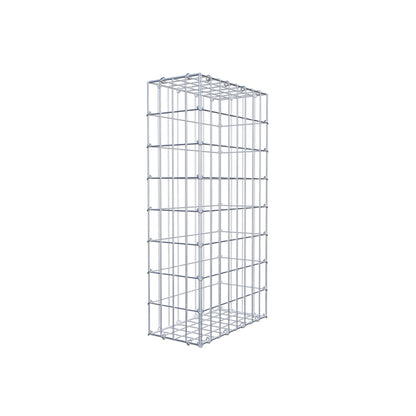 Gabion 80 cm x 40 cm x 20 cm (L x H x D), maskstorlek 5 cm x 10 cm, C-ring