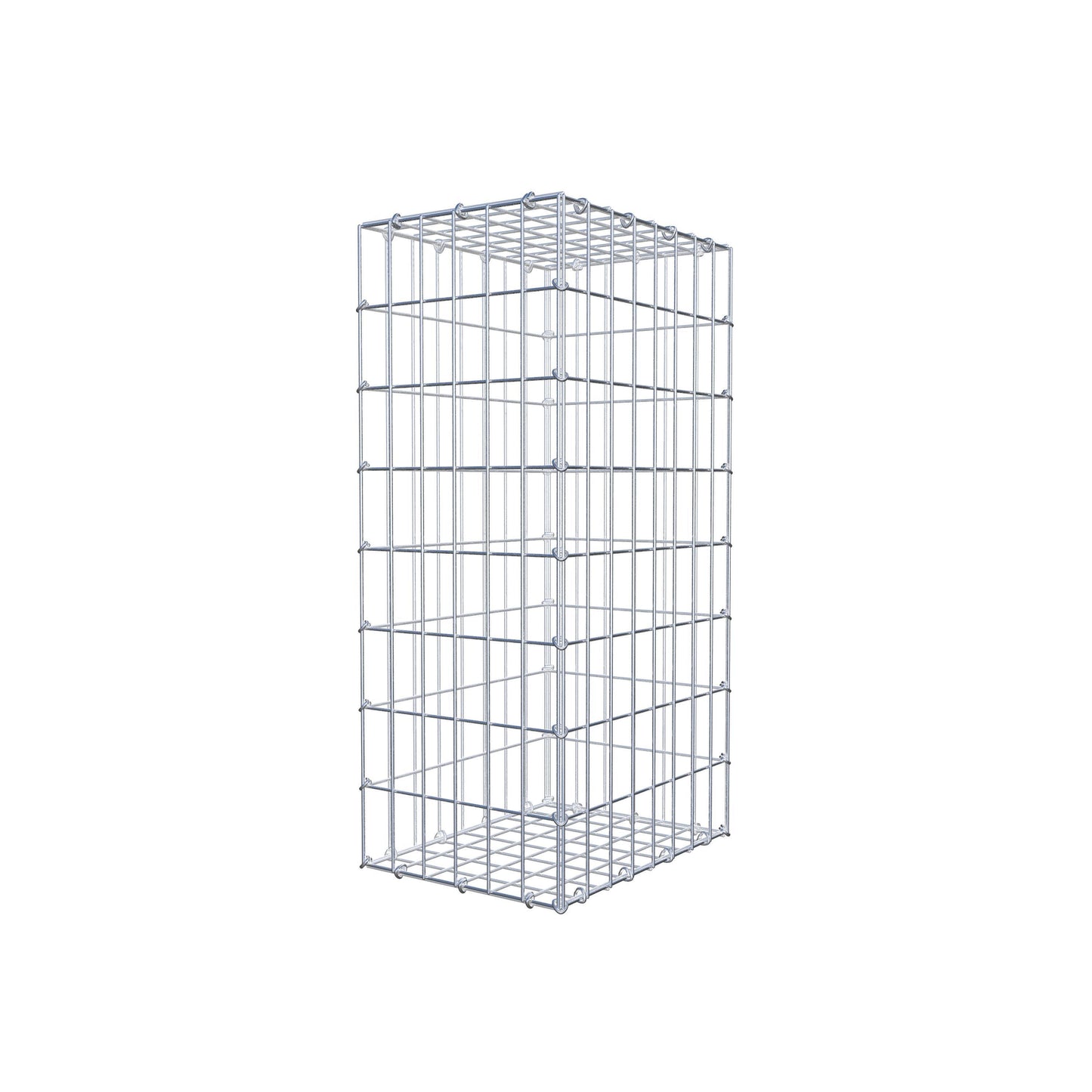 Gabion 80 cm x 40 cm x 30 cm (L x H x D), maskstorlek 5 cm x 10 cm, C-ring