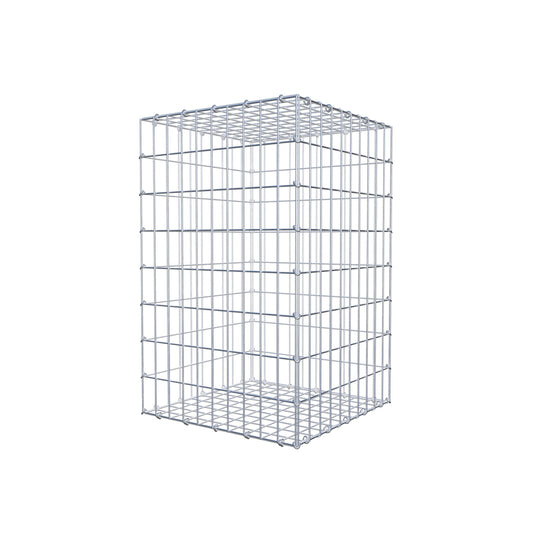 Gabion 80 cm x 50 cm x 50 cm (L x H x D), maskstorlek 5 cm x 10 cm, C-ring