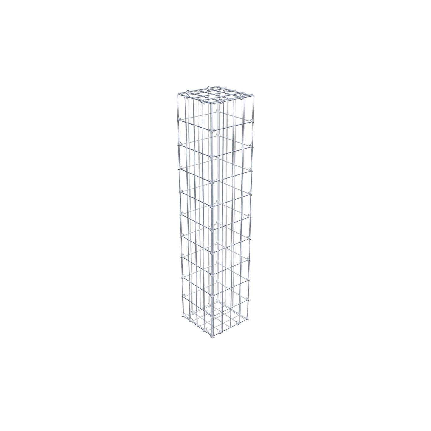 Gabion 100 cm x 20 cm x 20 cm (L x H x P), mailles 5 cm x 10 cm, anneau en C