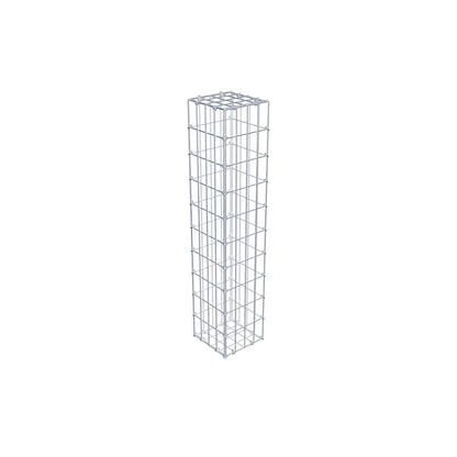 Gabion 100 cm x 20 cm x 20 cm (L x H x P), mailles 5 cm x 10 cm, anneau en C