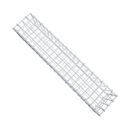 Gabion 100 cm x 20 cm x 20 cm (L x H x P), mailles 5 cm x 10 cm, anneau en C
