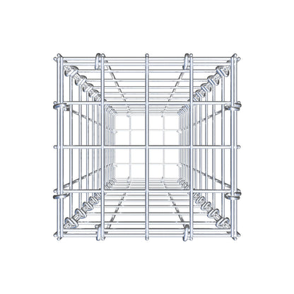 Gabion 100 cm x 20 cm x 20 cm (L x H x P), mailles 5 cm x 10 cm, anneau en C