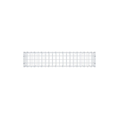 Gabion 100 cm x 20 cm x 20 cm (L x H x P), mailles 5 cm x 10 cm, anneau en C